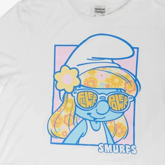 Unique Vintage Tops - Smurfs X Unique Vintage Shirt